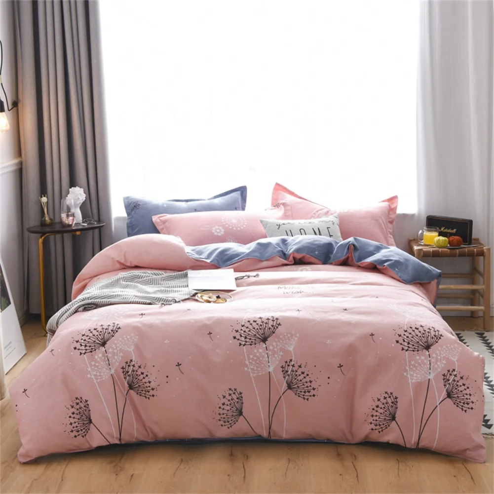 

Quilt Cover Set Flower Pattern Design Duvet Cover Set Breathable Durable Soft Comfy Bedding For Autumn Winter