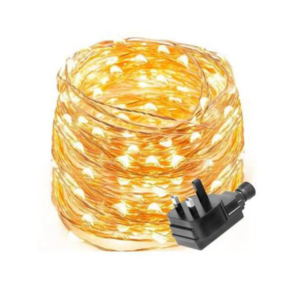 

Led Copper String Light String Christmas halloween Wedding Lantern String British Standard Transformer Copper Wire String