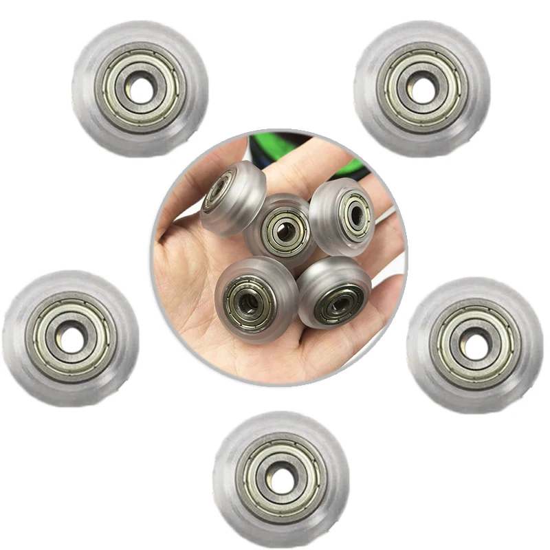 5pcs Polycarbonate V-groove Wheel Pulley Linear Bearing Extrusion For Ender 3 Pr as 3D Printer Accessories