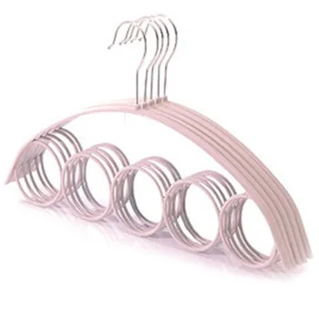 

5Pcs Scarf Hanger PP Material Hanger for Scarves Plastic Circles Scarf Hanger Organizer Neck Tie and Belt Hanger