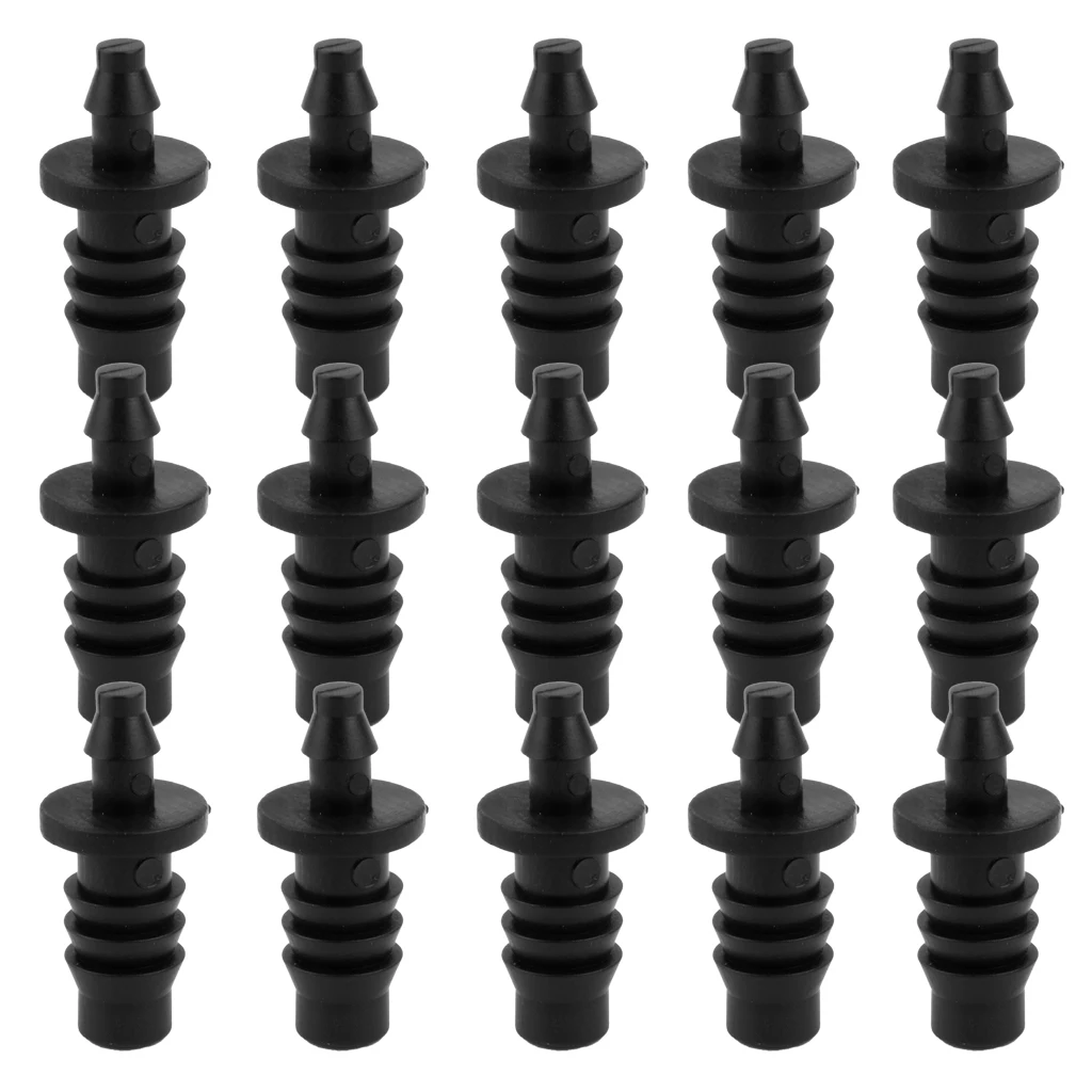 50pcs Mini Black Drip Irrigation Tube End Closure Goof Hole Plugs | Дом и сад