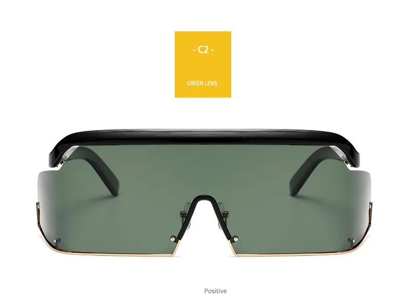 Негабаритные Квадратные Солнцезащитные очки для женщин Роскошные брендовые поляризованные плоские черные прозрачные линзы цельные мужские солнцезащитные очки UV400