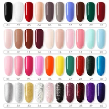 40 цветов гель для дизайна ногтей чистый цвет ногтей УФ светодиодный Гель-лак для ногтей долговечный Макарон впитывающий лак гель для ногтей DIY
