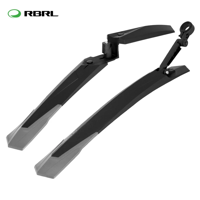 890FR 1set Black 2 единиц, велосипед крылья MTB горный велосипед передний задний грязезащитный щиток удлинение/ширина дорожный велосипедные подножки Брызговики Fender для 26-27,5" - Цвет: 890FR 1set Black