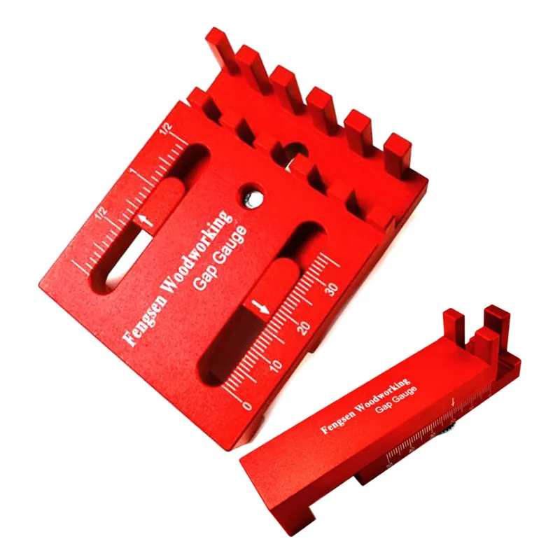 Woodworking Gap Gauge Depth Measuring Ruler Line Sawtooth Ruler Marking Kit 2PCS