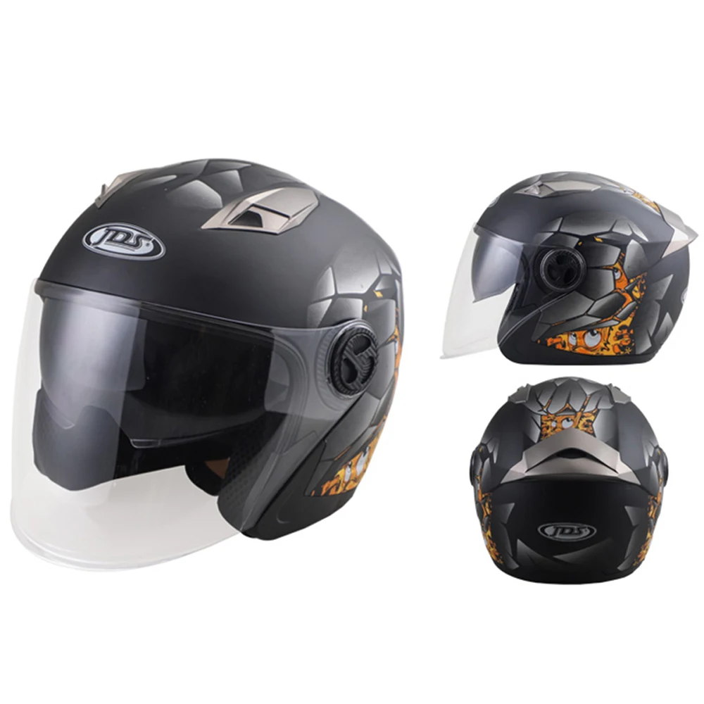 NENKI мотоциклетный шлем для мужчин с двойным объективом скутер мото шлем для мотокросса электрический велосипедный шлем Летний скутер мотоциклетный шлем