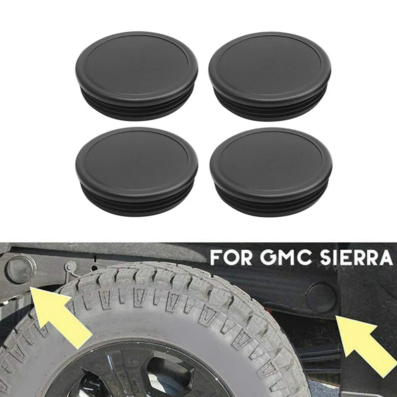4 шт. заглушки для заднего колеса рамы кабины 2001-2019 GMC Sierra &amp Chevrolet Chevy Silverado-2500