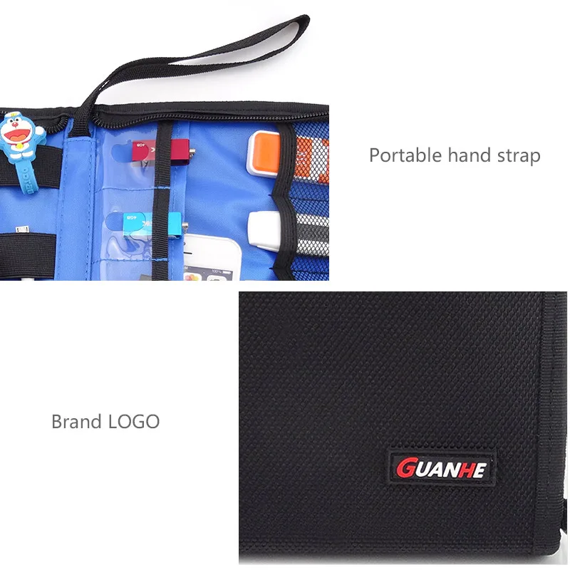 Protective Large Capacity Power Bank Travel Bag for 2 5 Hard Drive Disk USB Cable Organizer Headphone Carrying Protect Bag Pouch