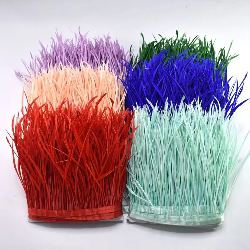 

1-10Meter Wholesale Crafts Goose Feathers Trims Fringe for Needlework Sewing Clothing 6-8" DIY Wedding Feathers Party Decorative