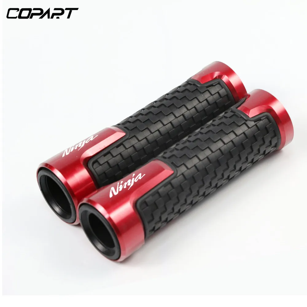 Red 7/8 ''22mm для Kawasaki NINJA 250R 300 ER6 650 ZX6 ZX7 ZX9 ZX10 ZX12 ZX14 Резиновая Защитная подкладка на ручками Конец ручки бар ручки - Цвет: Red