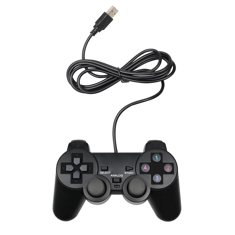 Wired Usb Controller Gamepad For Winxp Win7 Win8 Win10 For Pc Computer Laptop Black Game Joystick And For Playstation 4 Gamepads Aliexpress