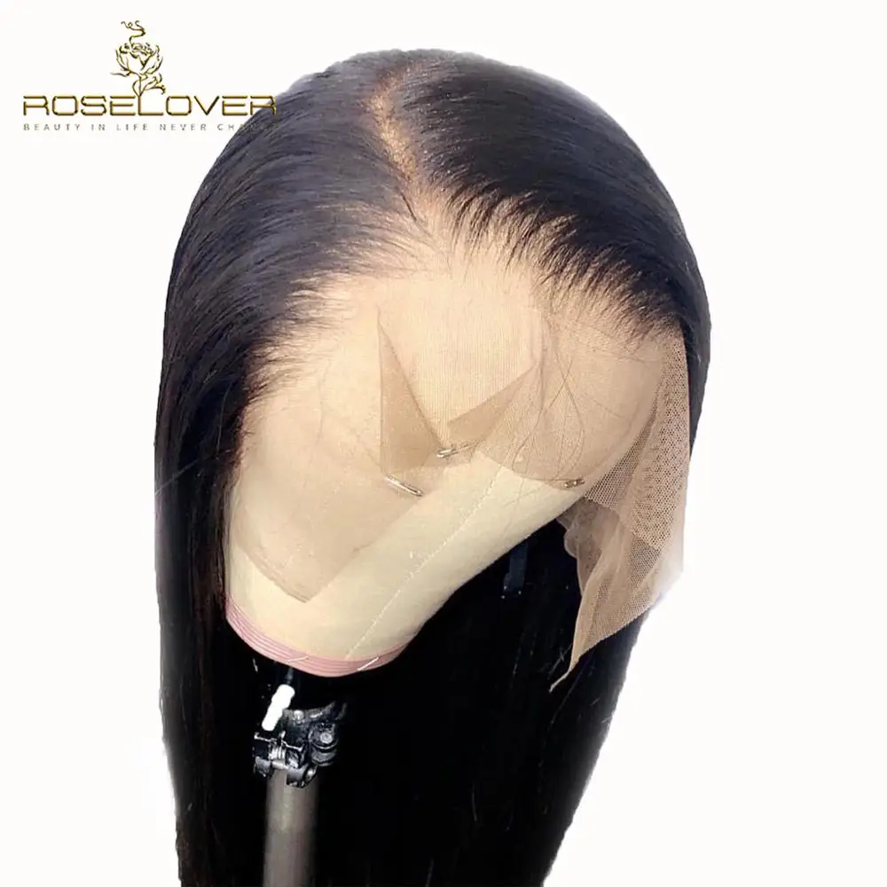 150% прически Silky Straight Синтетические волосы на кружеве парики 13*6 человеческих