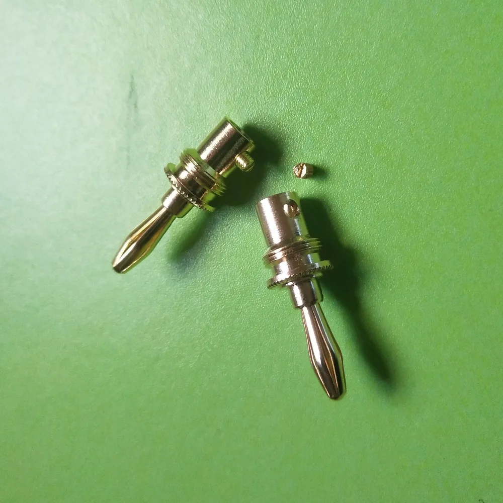 MONSTER 24K Gold Plated Copper Zinc Alloy Banana Plug Connector Audio Power S (7)