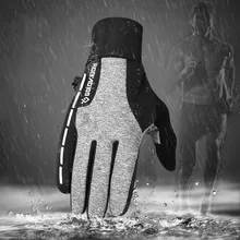 Перчатки для велоспорта с длинным пальцем, гелевые перчатки с сенсорным экраном для шоссейного велосипеда, Горные перчатки для женщин и мужчин, теплые водонепроницаемые Зимние перчатки для горного велосипеда