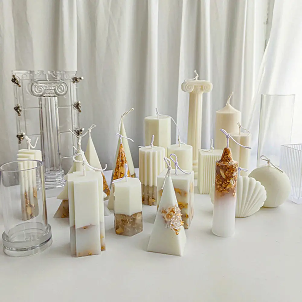 Candle Mold Silicone Mould For Candle Making DIY Gypsum Plaster Mould Clay Resin Molds Aromatherapy Mold Crafts Making