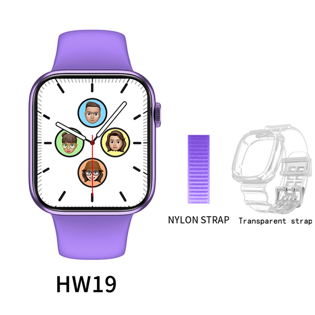 Smartwatch Series 6 Smart Watch Men Women HW19 plus Heart Rate Monitor pk W26 W37 P8 plus HW22 pro max D20 Y68 IWO 13