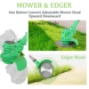 Electric Grass Trimmer Edger Lawn Mower 21V 3000mAh Lithium-Ion Cordless Weed Brush Cutter Kit Garden Tools Grass Cutter Brush ► Photo 3/6