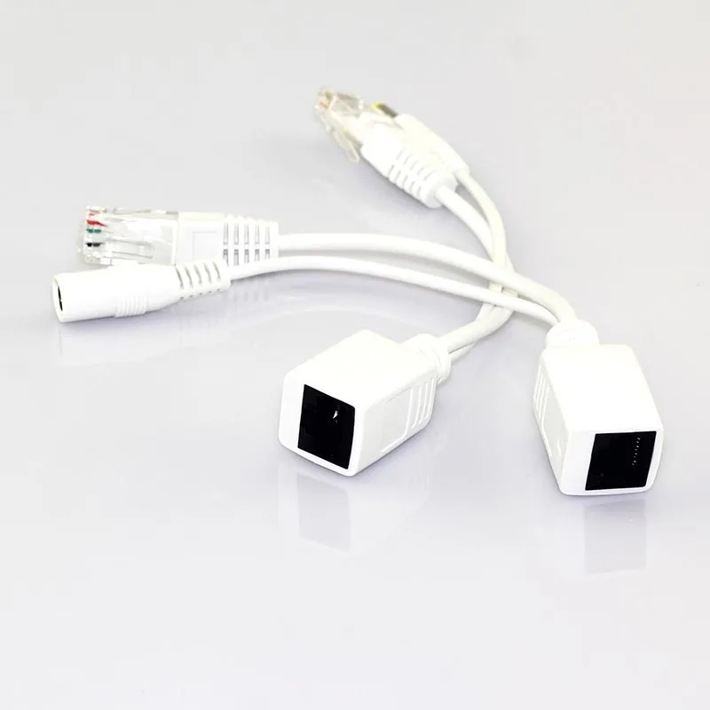 10 пар 12 в кабель адаптер POE Rj45 POE сплиттер инжектор комплект питания разделитель жил кабеля Combiner Cctv аксессуары L19