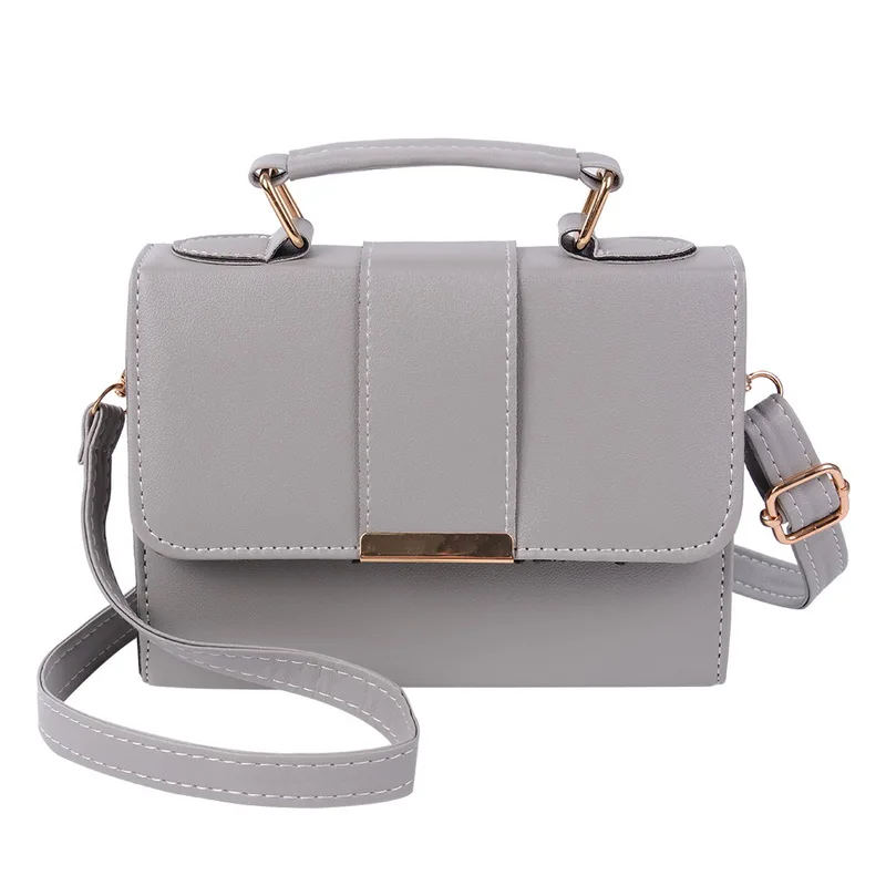 gray Litthing летняя модная женская сумка кожаные сумки PU сумка на плечо маленькая сумка через плечо с клапаном для женщин сумка-мессенджер для женщин - Цвет: gray