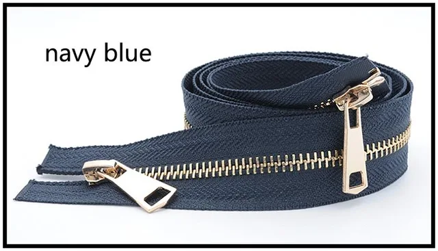 A3-11 navy Meetee, 120 см, 5#, двойной ползунок, металлическая молния, сделай сам, пуховик, пальто, открытый конец, длинная молния для шитья, одежда, аксессуары для портного ремесла - Цвет: A3-11 navy