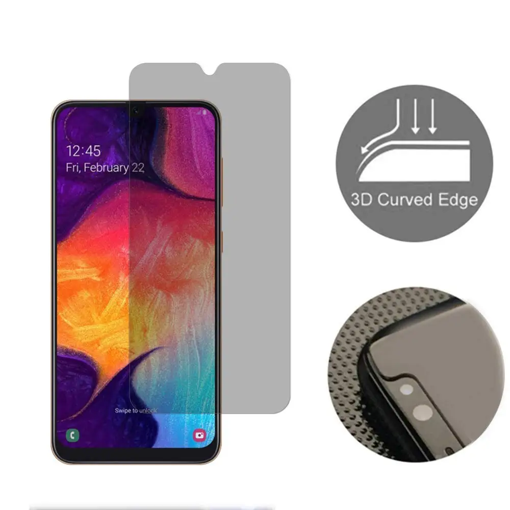 2.5D надежное закаленное стекло для huawei Коврики 20 X Анти-Шпион Защитная пленка для huawei Коврики 20 20X против подсматривания Экран протектор