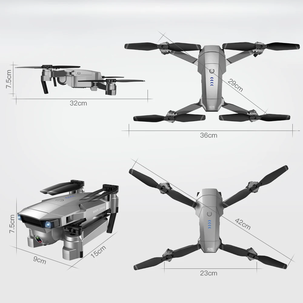 SG907 gps Дрон с 4K HD двойной камерой Широкий угол анти-встряхивание Wi-Fi FPV RC Квадрокоптер складной дроны Профессиональный gps Следуйте за мной