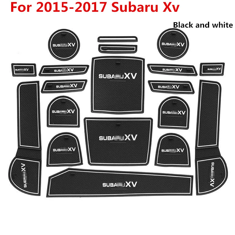 Для Subaru XV 2012- слот-коврик для двери коврик резиновый коврик внутренняя чашка Подушка паз коврик Lnterior противоскользящие автомобильные аксессуары