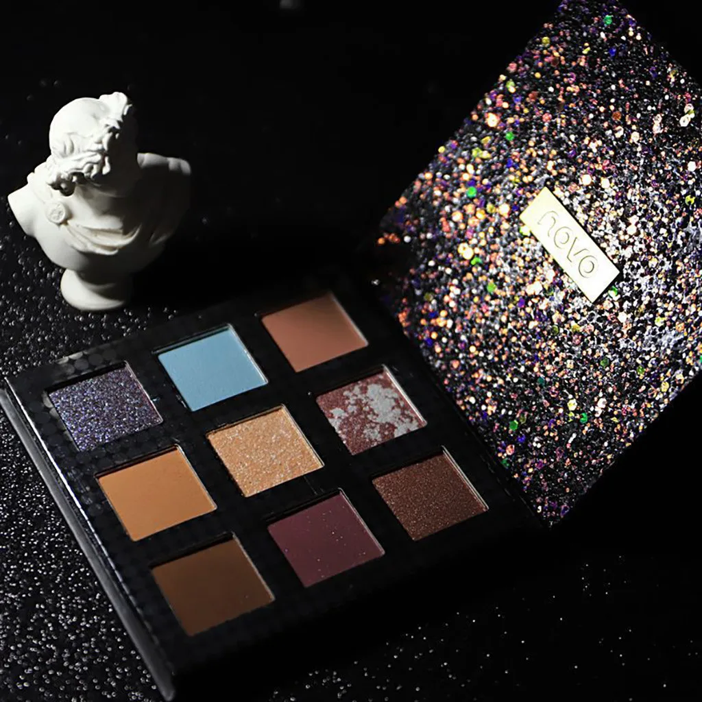 

9 Color Eye Shadow Matte Glitter Shadow Pigment Eyeshadow Waterproof Cosmetics Eyeshadow Pallette #YL5