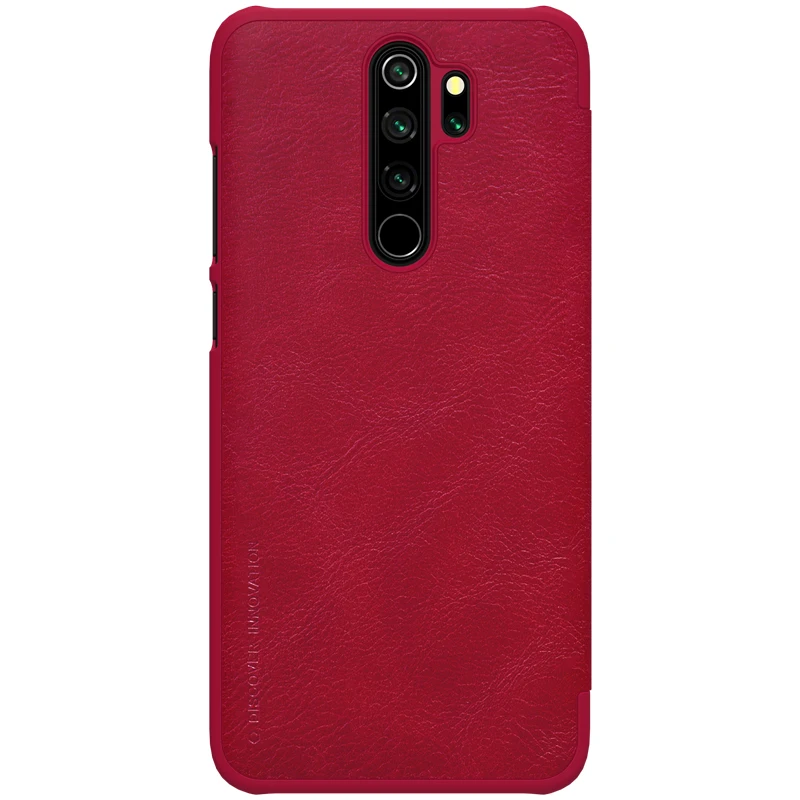 Najtaniej Dla Xiaomi Redmi Note 8 Pro skórzany pokrowiec nillkin qin pokrowiec na Redmi Note 8 7 pro globalny pokrowiec w stylu portfela z kieszeń na kartę