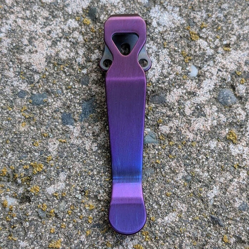 Titanium Alloy Back Clip For Butterfly Knife 710 Folding Pocket Knife 551 Back Clip Tool DIY Accessories 1piece