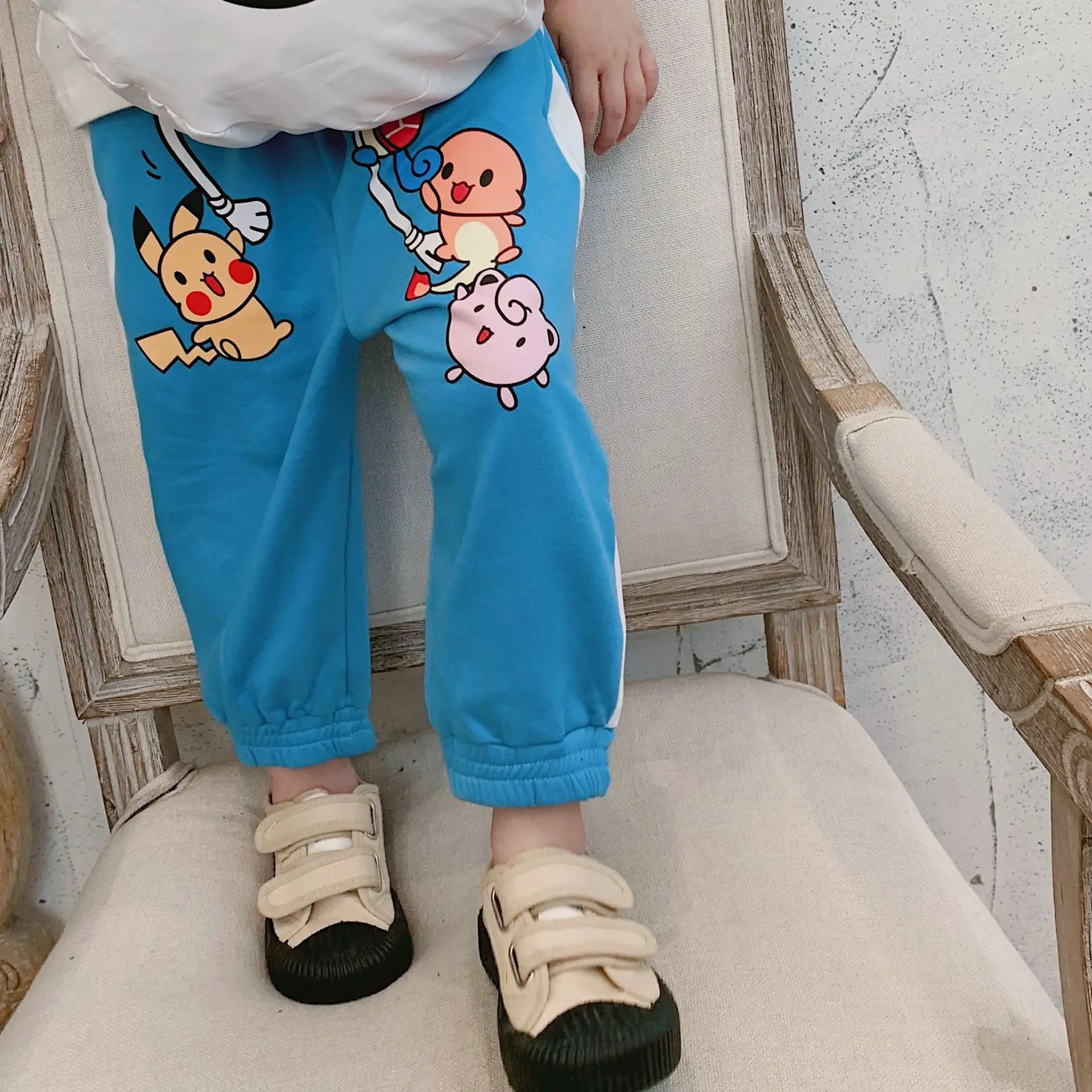 Tonytaobaby/осенне зимняя одежда новые детские повседневные штаны милые хлопковые