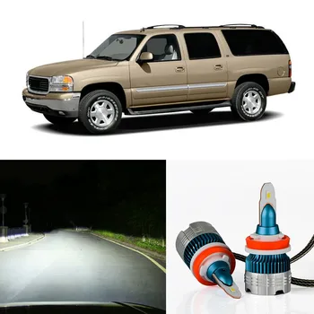 

High Power 9006 HB4 50W 8000LM LED Headlight Bulbs For GMC Yukon XL 2000-2006 Headlamp White Car Light 6500K