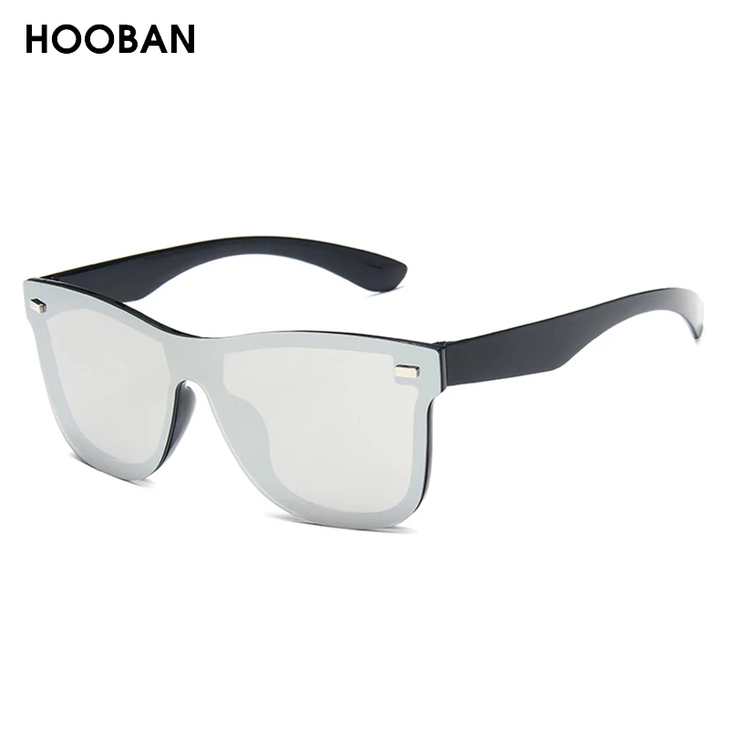 Fashion Rimless Sunglasses Men Vintage Square One-piece Lens Sun Glasses Stylish Brand Driving Vacation Shades