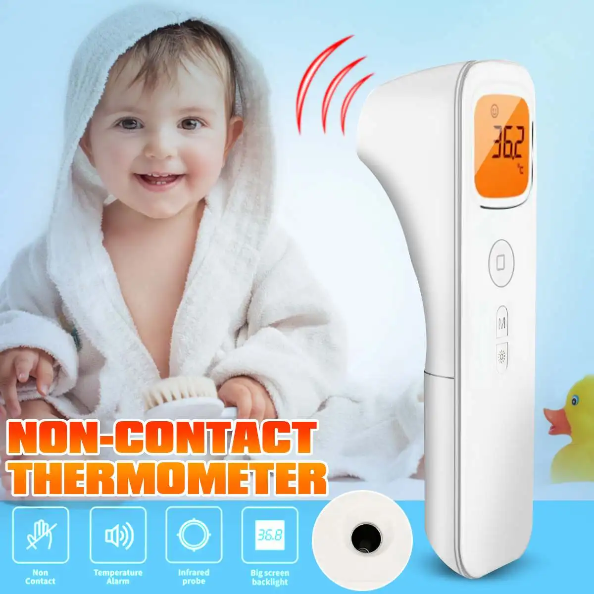 

Forehead Digital Baby Thermometer Infrared for Milk Water Room Medical Pacifier Fever Body Thermometer Non Contact Baby Care