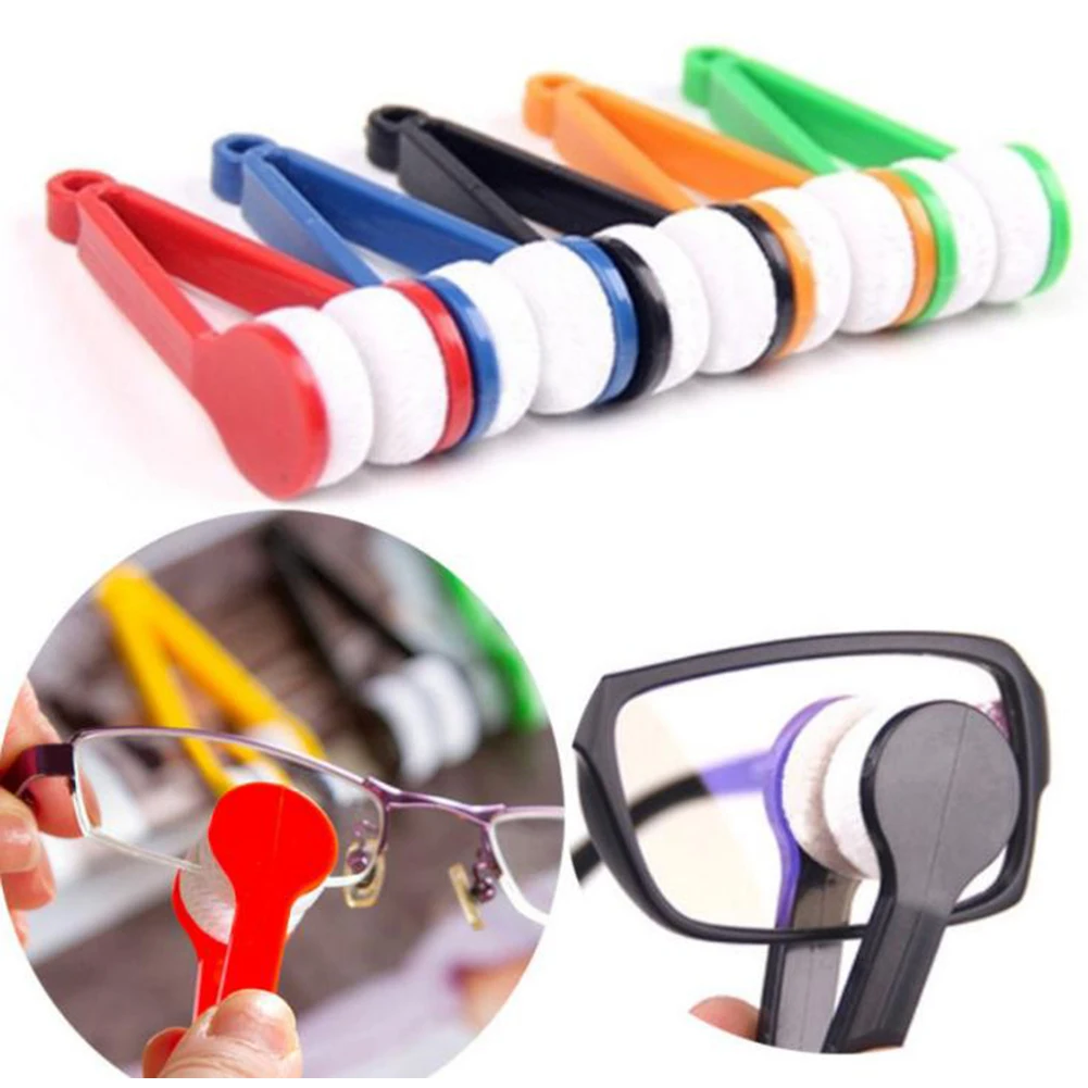 

1PC New Microfiber Mini Sun Glasses Eyeglass Microfiber Brush Cleaner Cleaning Spectacles Tool Clean Brush
