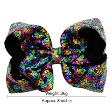 8 дюймов Европа и Америка JOJO Блестки для волос заколка-бабочка Европа и Америка милые детские заколки для волос головной убор 812