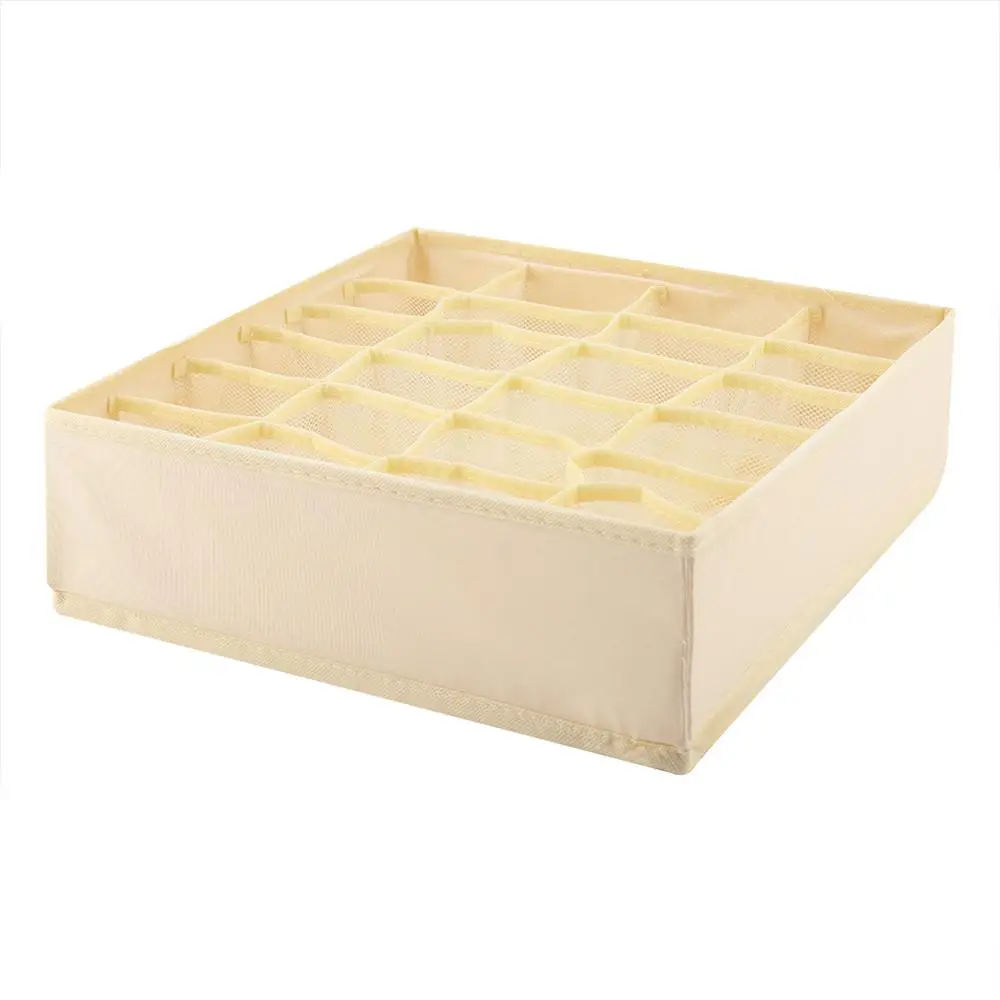 24 Сетки Складная перегородка для выдвижных ящиков хранения бюстгальтер Box Макияж