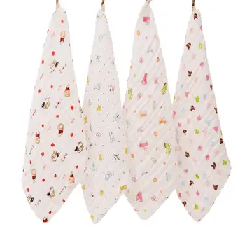 

Baby Newborn Cartoon Animal Pattern Square Shape Cotton Handkerchief Bath Towel