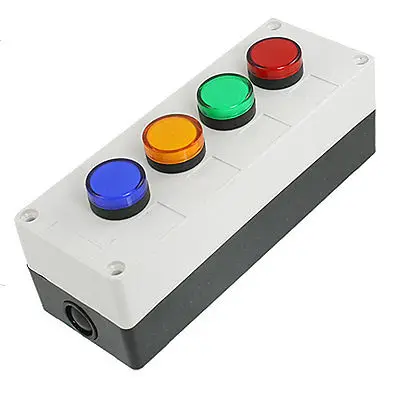 

110V 200mA LED Blue Yellow Green Red Signal Indicator Lamp