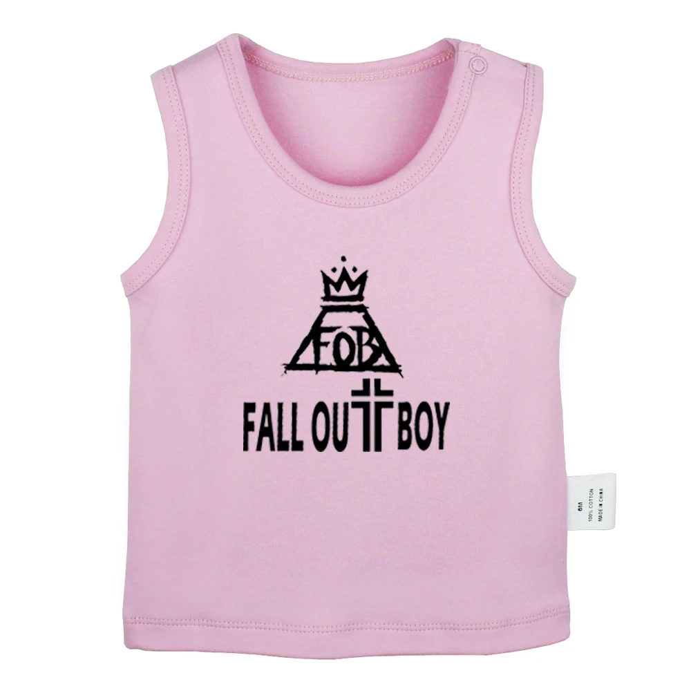 JbBabyYV050P Черная вуаль невесты Crew BVB Fall Out мальчик FOB рок группа новорожденных детские майки футболки жилет для малышей хлопковая одежда для новорожденных без рукавов - Цвет: JbBabyYV050P