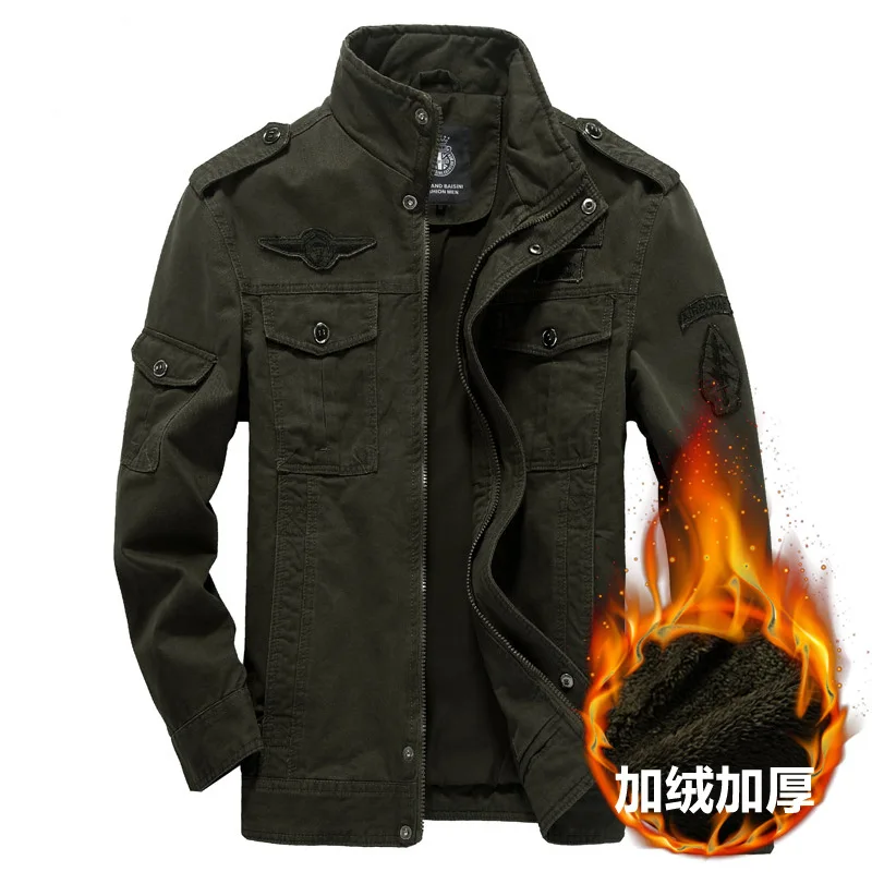 Зимняя мужская Военная Униформа толстый плюс бархатная куртка Европа и Америка рабочая одежда большой размер приталенное пальто чистый хлопок стирка