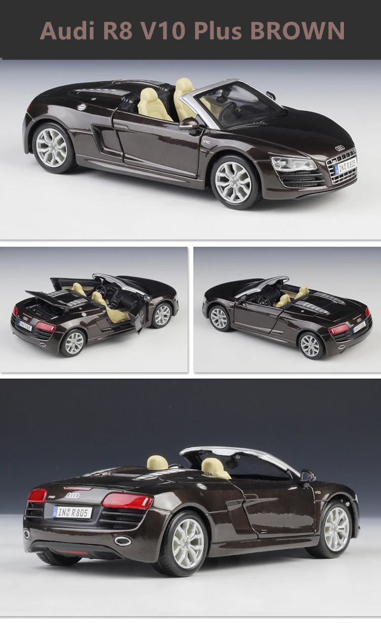 Maisto 1:24 Audi R8 V10 Plus спортивный автомобиль сплав модель автомобиля ремесла украшение Коллекция игрушек инструменты подарок