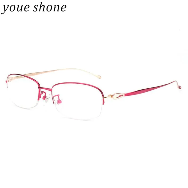 Youe светящиеся очки по рецепту женские из чистого титана оправа Lentes Opticos Gafas качественные титановые оправы супер светильник