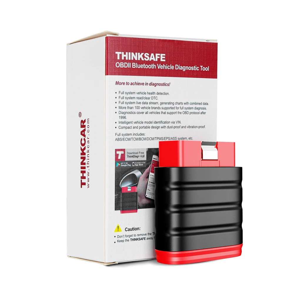 Cylinder Stethoscope Thinkcar Thinksafe OBD2 Scanner Professional For Auto Code Reader OBD 2 For Car Diagnostic Tool Automotive Scanner PK Thinkdiag auto battery charger Code Readers & Scanning Tools