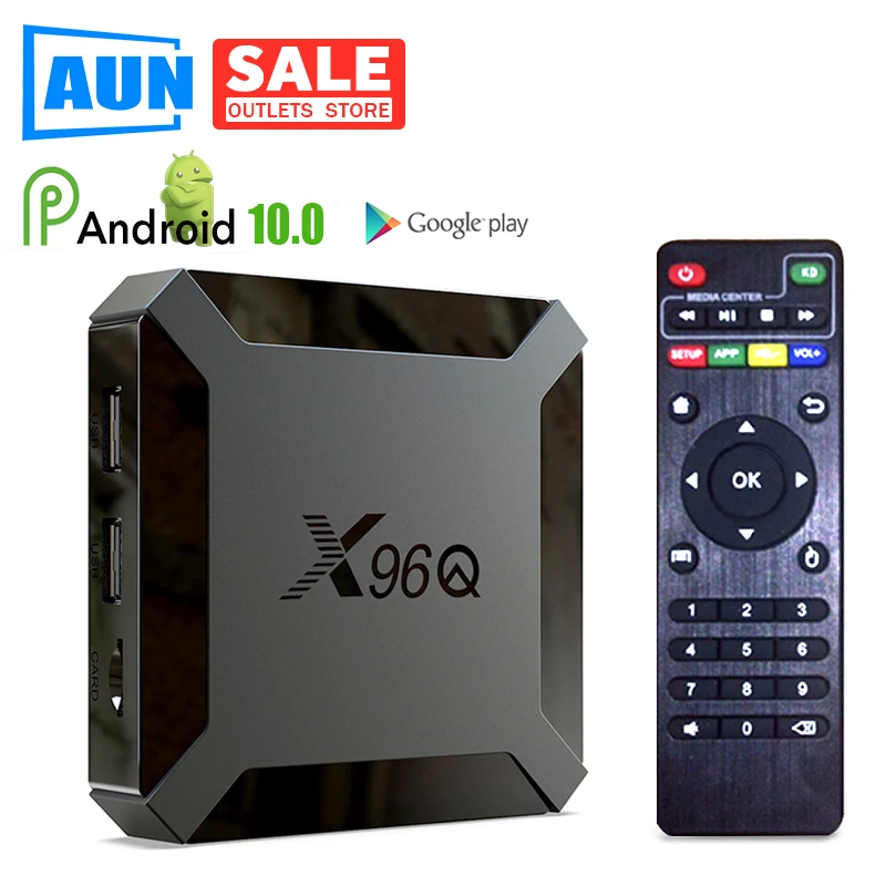 ТВ приставка X96Q Android 10 0 ОЗУ 2 ГБ/ROM16GB смарт четырехъядерный Allwinner H313 поддержка 4K