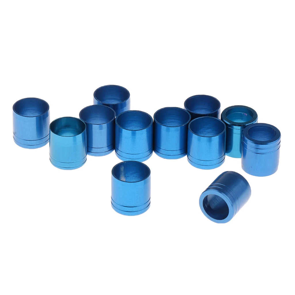 Archery Arrow Explosion-proof Ring For Outer Diameter 7.6mm Arrow Shaft, Set of 12 Various Color