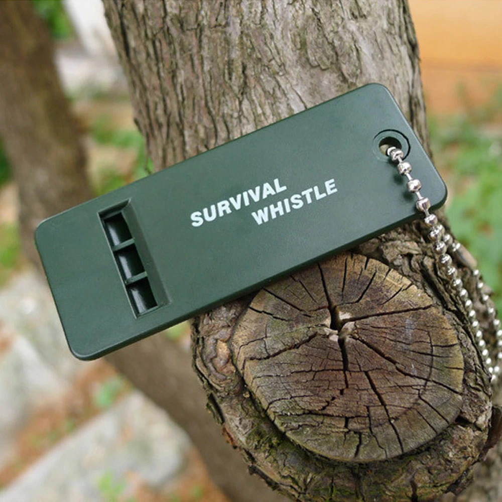 3-Frequency Whistle High Decibel Survival Whistle Keychain Rugby Referee Camping Hiking Emergency Survival Outdoor Tools whistle keychain survival whistle soccer whistle sport whistle sports whistle