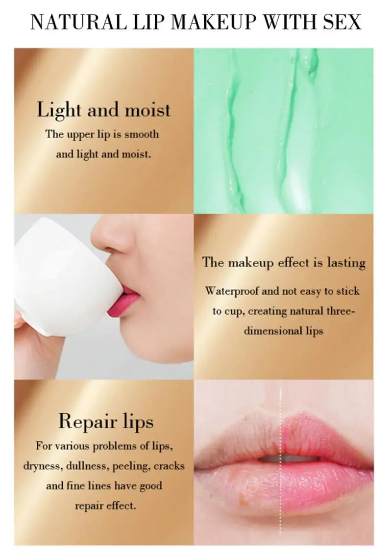 Natural Health Moisturizing Magical Makeup Lip Balm Temperature Change Color Jelly Lip cream Anti-aging Lip Care Lipstick TSLM1