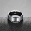 Tigrade 6/8mm Tungsten Carbide Ring Men Silver/Black/Gold Color Brushed Wedding Band Male Engagement Rings For Women bague 2
