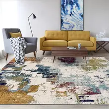 Ковры для гостиной, Европейский абстрактный цветной художественный ковер с рисунком маслом, Рождественский ковер для спальни, напольный коврик